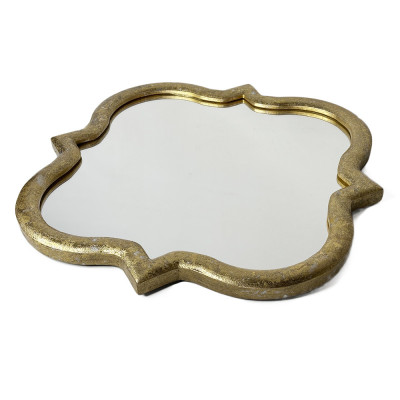 Будкрам купити Дзеркало настінне КАМЕЛІЯ 50х50 см, рама зі МДФ, золото Sanpreis Дзеркало настінне КАМЕЛІЯ 50х50 см, рама зі МДФ, золото Sanpreis 5