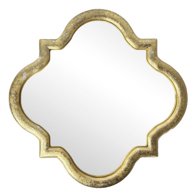 Будкрам купить Зеркало  настенное КАМЕЛИЯ 50х50 см, рама из МДФ, золото Sanpreis