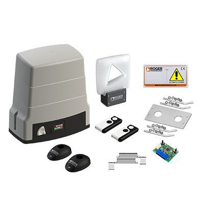 Будкрам купить Автоматика Roger Technology KIT BH30/606HS «Brushless», High Speed для откатных ворот весом до 600 кг с магнитными концевыми выключателями