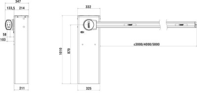 Будкрам купити WAY/004GO Інтенсивний шлагбаум Brushless Roger Technology  WAY/004GO Інтенсивний шлагбаум Brushless Roger Technology  2