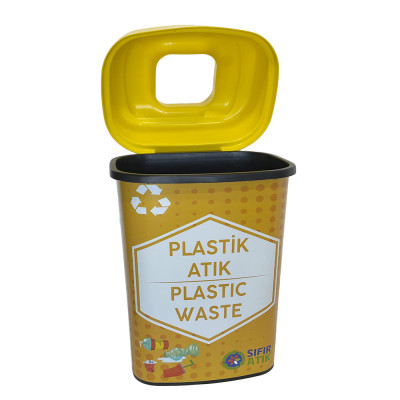 Будкрам купити Баки для сортування сміття 4х50Л, кришка з отвором, пластик SNMZ Баки для сортування сміття 4х50Л, кришка з отвором, пластик SNMZ 7