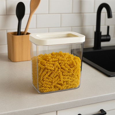 Будкрам купить Пищевой контейнер 2.2Л HOBI BOX, пластик, прозрачный с белой крышкой SNMZ