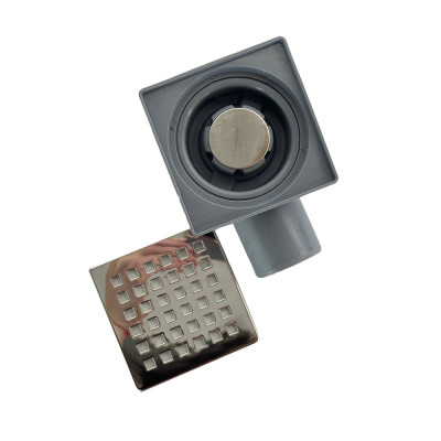 Будкрам купить Душевой трап ELITE LINE 10х10 см, горизонтальный, с сухим затвором, решетка квадрат Sanpreis Душевой трап ELITE LINE 10х10 см, горизонтальный, с сухим затвором, решетка квадрат Sanpreis 2