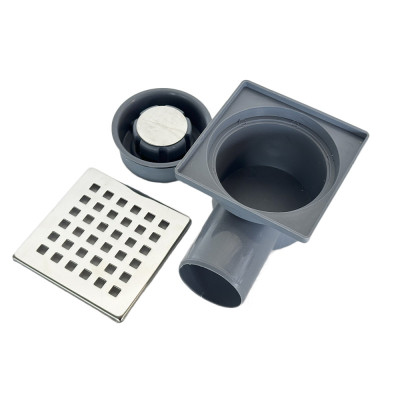 Будкрам купить Душевой трап ELITE LINE 10х10 см, горизонтальный, с сухим затвором, решетка квадрат Sanpreis Душевой трап ELITE LINE 10х10 см, горизонтальный, с сухим затвором, решетка квадрат Sanpreis 4