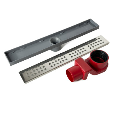 Будкрам купити Душовий трап REVOLVE 40 см, s-сифон, горизонтальний, решітка квадрат Sanpreis Душовий трап REVOLVE 40 см, s-сифон, горизонтальний, решітка квадрат Sanpreis 2