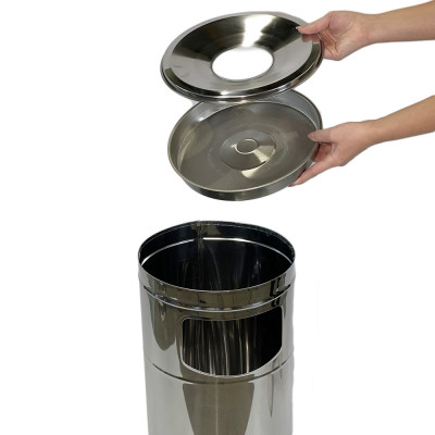 Будкрам купити Урна-попільничка Ø 25 висота 60 см, нержавіюча сталь, упаковка 6 шт Sanpreis Урна-попільничка Ø 25 висота 60 см, нержавіюча сталь, упаковка 6 шт Sanpreis 5