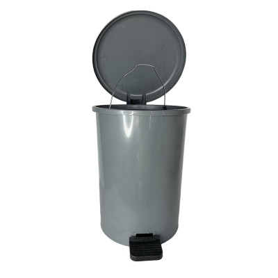 Будкрам купити Відро для сміття з педаллю 40 Л, пластик, сірий Afacan Plastik Відро для сміття з педаллю 40 Л, пластик, сірий Afacan Plastik 8