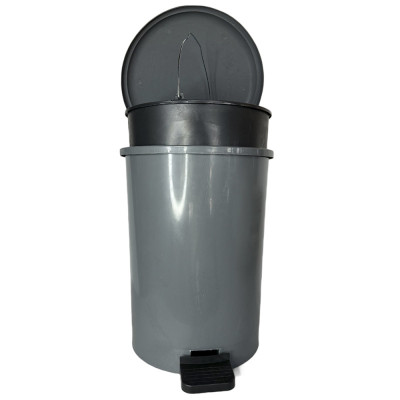 Будкрам купити Відро для сміття з педаллю 50 Л, пластик, сірий Afacan Plastik Відро для сміття з педаллю 50 Л, пластик, сірий Afacan Plastik 7