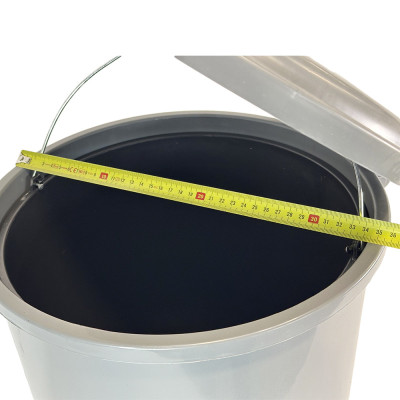 Будкрам купити Відро для сміття з педаллю 40 Л, пластик, сірий Afacan Plastik Відро для сміття з педаллю 40 Л, пластик, сірий Afacan Plastik 4