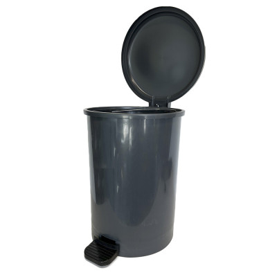 Будкрам купити Відро для сміття з педаллю 50 Л, пластик, сірий Afacan Plastik Відро для сміття з педаллю 50 Л, пластик, сірий Afacan Plastik 5