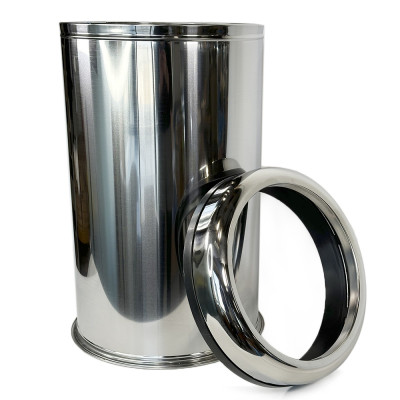 Будкрам купить Мусорное ведро 45 Л с прижимным кольцом, для сортировки отходов, нержавеющая сталь, хром Sanpreis Мусорное ведро 45 Л с прижимным кольцом, для сортировки отходов, нержавеющая сталь, хром Sanpreis 4