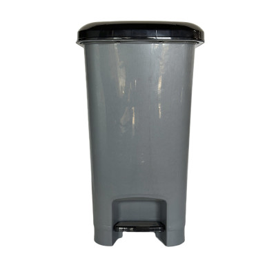 Будкрам купить Пластиковое ведро для мусора с педалью 50Лх4 шт, прямоугольное, серый Sanpreis Пластиковое ведро для мусора с педалью 50Лх4 шт, прямоугольное, серый Sanpreis 2
