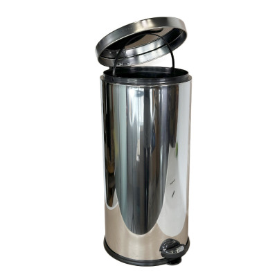 Будкрам купити Відро для сміття 30Л з педаллю, нержавіюча сталь, хром-уцінка VINKS Відро для сміття 30Л з педаллю, нержавіюча сталь, хром-уцінка VINKS 2