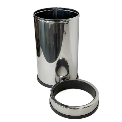 Будкрам купить Мусорное ведро 20Л с прижимным кольцом, нержавеющая сталь, хром-УЦЕНКА VINKS Мусорное ведро 20Л с прижимным кольцом, нержавеющая сталь, хром-УЦЕНКА VINKS 3