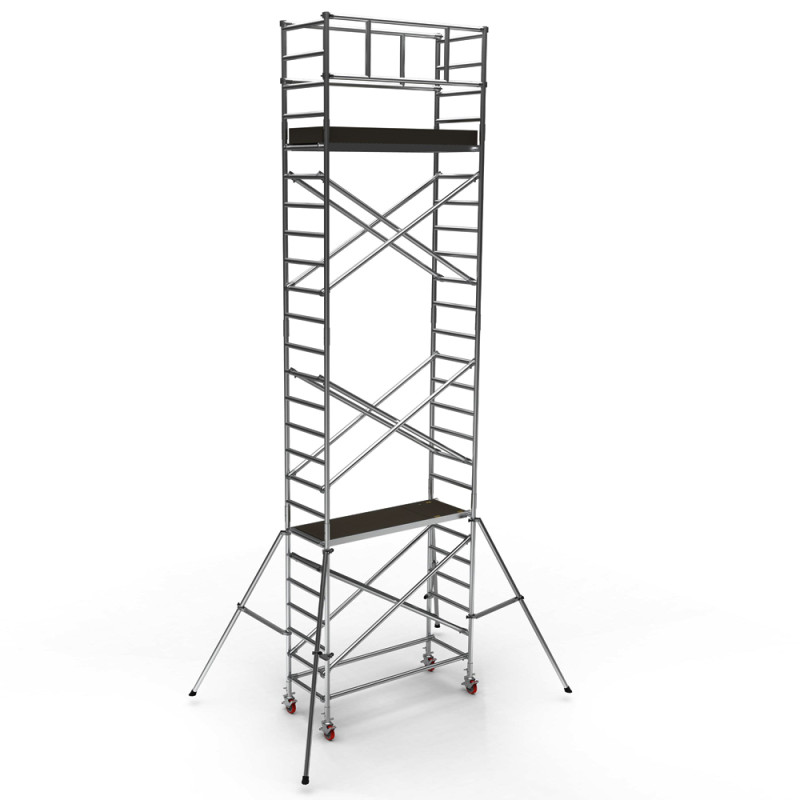 Будкрам купити Вишка ТУРА алюмінієва PROFESIONAL S-8 7190х800 Sanpreis