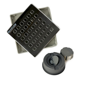 Будкрам купити Надставний елемент для трапу 10х10 см, вертикальний вихід DN100, комбінований затвор, грати з нержавіючої сталі Sanpreis Надставний елемент для трапу 10х10 см, вертикальний вихід DN100, комбінований затвор, грати з нержавіючої сталі Sanpreis 3