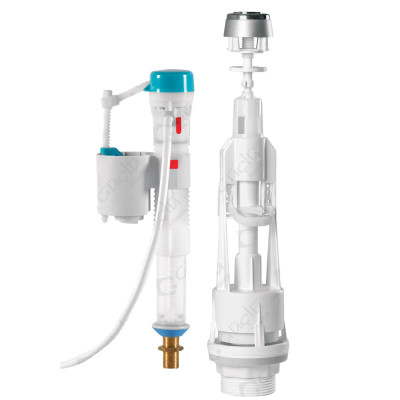 Будкрам купить Сливной механизм FLASH  с нижним подключением 3/8" однокнопочный Sanpreis