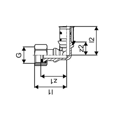 Будкрам купить Пресс-колено с накидной гайкой Ø16-G1/2" Uponor S-Press PLUS Uponor Пресс-колено с накидной гайкой Ø16-G1/2" Uponor S-Press PLUS Uponor 2