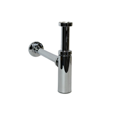 Будкрам купити Сифон для раковини MOON 1-1/4&quot; 200-250 мм, круглий, хром Sanpreis