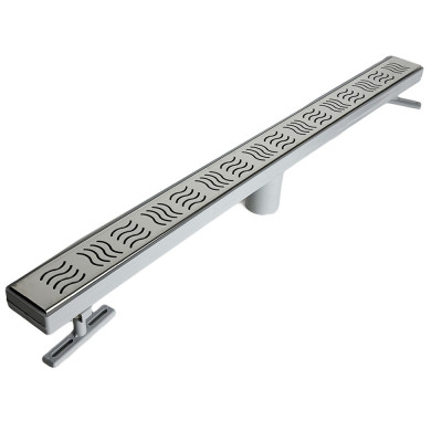 Будкрам купить Душевой трап CLASSIC 90 см, вертикальный, гидрозатвор, решетка волна Sanpreis Душевой трап CLASSIC 90 см, вертикальный, гидрозатвор, решетка волна Sanpreis 2