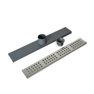 Будкрам купити Душовий трап REVOLVE 40 см, s-сифон, вертикальний, решітка квадрат Sanpreis Душовий трап REVOLVE 40 см, s-сифон, вертикальний, решітка квадрат Sanpreis 2