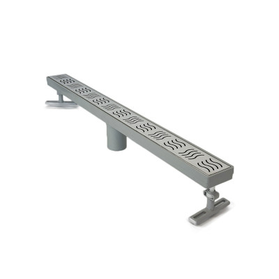 Будкрам купити Душовий трап CLASSIC 90 см, вертикальний, гідрозатвор, решітка хвиля Sanpreis