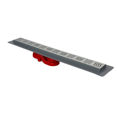 Будкрам купити Трап для душу REVOLVE 60 см з фланцем, s-сифон, горизонтальний, решітка хвиля Sanpreis Трап для душу REVOLVE 60 см з фланцем, s-сифон, горизонтальний, решітка хвиля Sanpreis 4