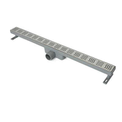 Будкрам купити Копія Душовий трап CLASSIC 80 см, горизонтальний, з гідрозатвором, грати квадрат Sanpreis