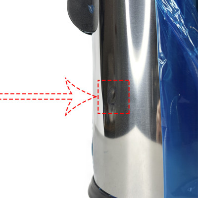 Будкрам купити Відро для сміття з педаллю MICRO 3Л, нержавіюча сталь, хром-уцінка VINKS Відро для сміття з педаллю MICRO 3Л, нержавіюча сталь, хром-уцінка VINKS 3