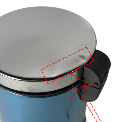 Будкрам купити Відро для сміття з педаллю MICRO 3Л, нержавіюча сталь, хром-уцінка VINKS Відро для сміття з педаллю MICRO 3Л, нержавіюча сталь, хром-уцінка VINKS 2