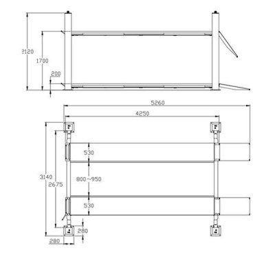 Будкрам купити Напівавтоматичний чотириколонний витяг REDATS L-400 Напівавтоматичний чотириколонний витяг REDATS L-400 9