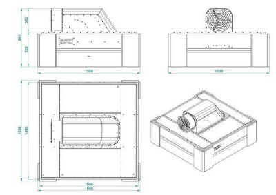 Будкрам купити Зварювальний витяжний ковпак із вентилятором GPPH IQ Air Flow 1500x1480 мм Зварювальний витяжний ковпак із вентилятором GPPH IQ Air Flow 1500x1480 мм 2