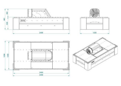 Будкрам купить Сварочный вытяжной колпак с вентилятором GPPH IQ Air Flow 2400x1200 мм Сварочный вытяжной колпак с вентилятором GPPH IQ Air Flow 2400x1200 мм 2