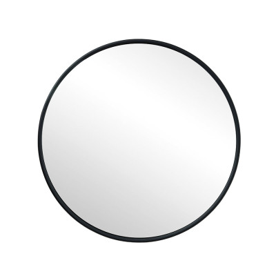 Будкрам купити Дзеркало Ø515 мм у металевій рамі кругле настінне, чорний Sanpreis