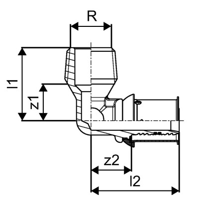 Будкрам купити Прес-коліно із зовнішнім різьбленням Ø16-R1/2"MT Uponor S-Press PLUS Uponor Прес-коліно із зовнішнім різьбленням Ø16-R1/2"MT Uponor S-Press PLUS Uponor 2