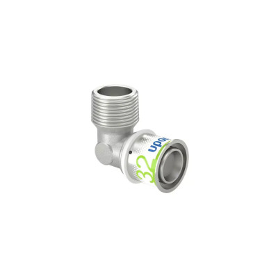 Будкрам купити Прес-коліно із зовнішнім різьбленням Ø32-R1"Uponor S-Press PLUS Uponor