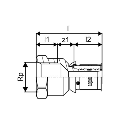 Будкрам купить Штуцер с внутренней резьбой 25-Rp3/4"FT  Uponor S-Press PLUS  Uponor Штуцер с внутренней резьбой 25-Rp3/4"FT  Uponor S-Press PLUS  Uponor 2