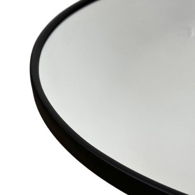 Будкрам купити Дзеркало Ø515 мм у металевій рамі кругле настінне, чорний Sanpreis Дзеркало Ø515 мм у металевій рамі кругле настінне, чорний Sanpreis 3
