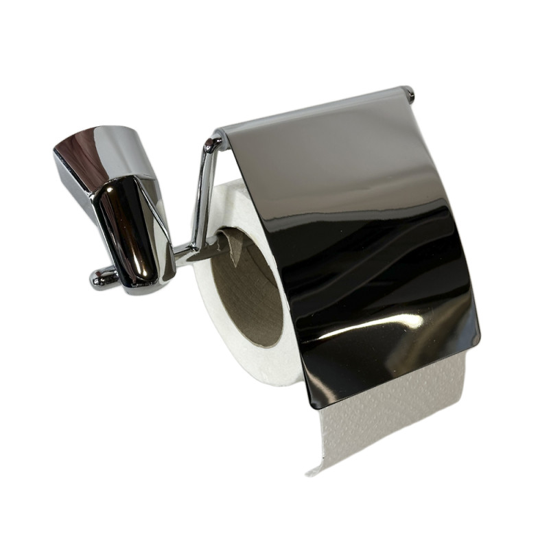 Будкрам купить Держатель для туалетной бумаги DICLE с крышкой, нержавеющая сталь Sanpreis