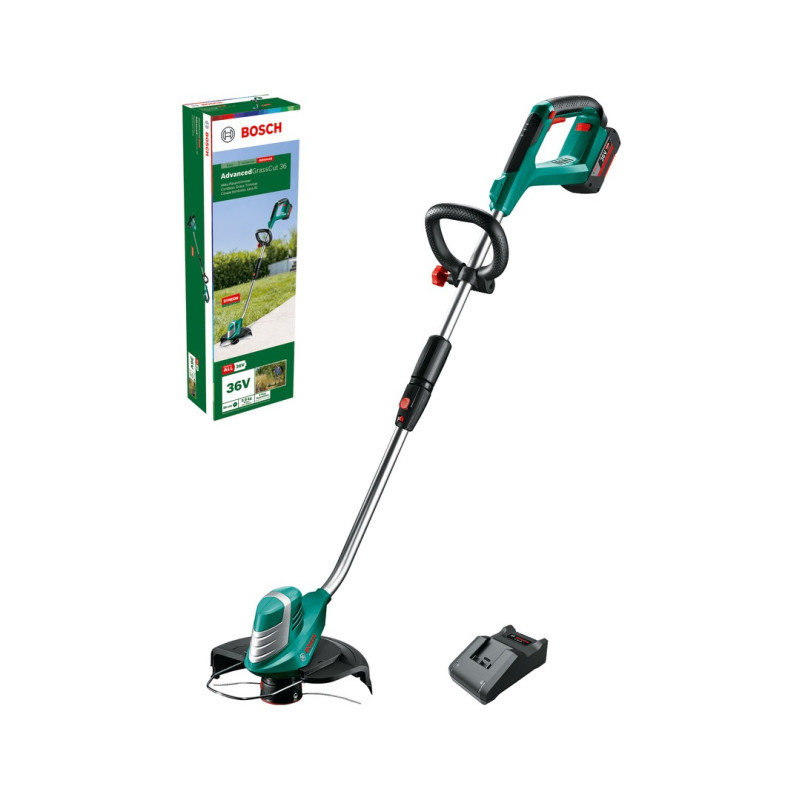 Будкрам купити Тример садовий акумуляторний Bosch AdvancedGrassCut 36 36В 30см 1x2А·год ЗП AL3620CV 4.1кг