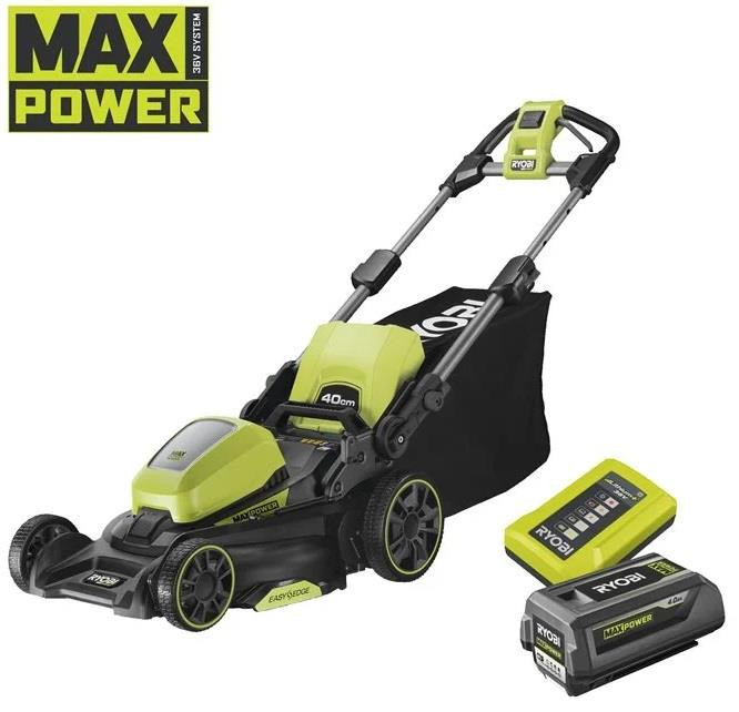Будкрам купить Газонокосилка аккумуляторная Ryobi Max Power RY36LM40A-140 36В акб 1х4А·ч 40см 50л 25-75мм 18.6кг
