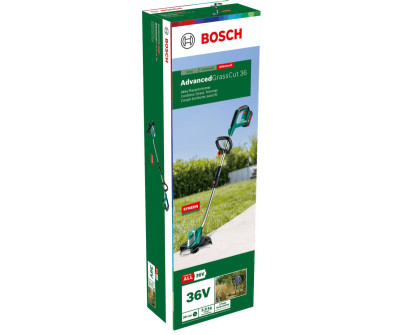 Будкрам купити Тример садовий акумуляторний Bosch AdvancedGrassCut 36 36В 30см 1x2А·год ЗП AL3620CV 4.1кг Тример садовий акумуляторний Bosch AdvancedGrassCut 36 36В 30см 1x2А·год ЗП AL3620CV 4.1кг 4
