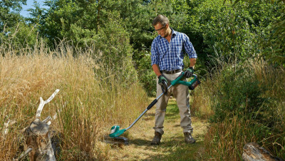 Будкрам купити Тример садовий акумуляторний Bosch AdvancedGrassCut 36 36В 30см 1x2А·год ЗП AL3620CV 4.1кг Тример садовий акумуляторний Bosch AdvancedGrassCut 36 36В 30см 1x2А·год ЗП AL3620CV 4.1кг 5