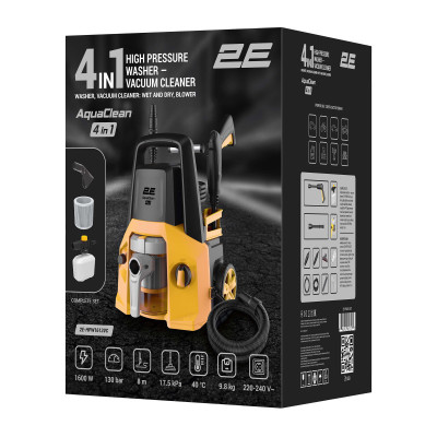 Будкрам купить Минимойка высокого давления 2E AquaClean 4в1 1600Вт 130бар 480л/ч шланг 8м 11кг Минимойка высокого давления 2E AquaClean 4в1 1600Вт 130бар 480л/ч шланг 8м 11кг 27
