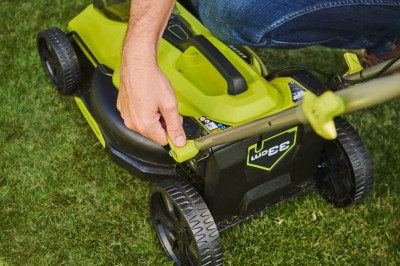Будкрам купить Газонокосилка аккумуляторная Ryobi ONE+ HP RY18LMX33A-0 18В 33см 30л 25-90мм 9.3кг без АКБ и ЗУ Газонокосилка аккумуляторная Ryobi ONE+ HP RY18LMX33A-0 18В 33см 30л 25-90мм 9.3кг без АКБ и ЗУ 9