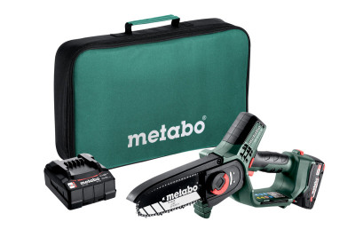 Будкрам купить Пила цепная аккумуляторная Metabo MS 18 LTX 15 18В 1х2А·ч шина 15см 5м/сек 2кг