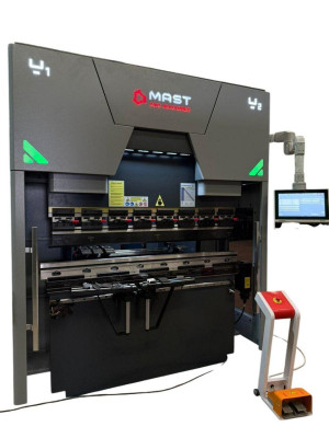 Будкрам купити Електрогідравлічний листозгинальний прес з ЧПУ MAST CNC Machinen WBD-80Tx1600 з DELEM DA-53TX
