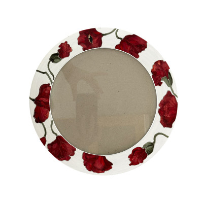 Будкрам купити Фоторамка кругла FLOWERS, МДФ Ø26 см Sanpreis